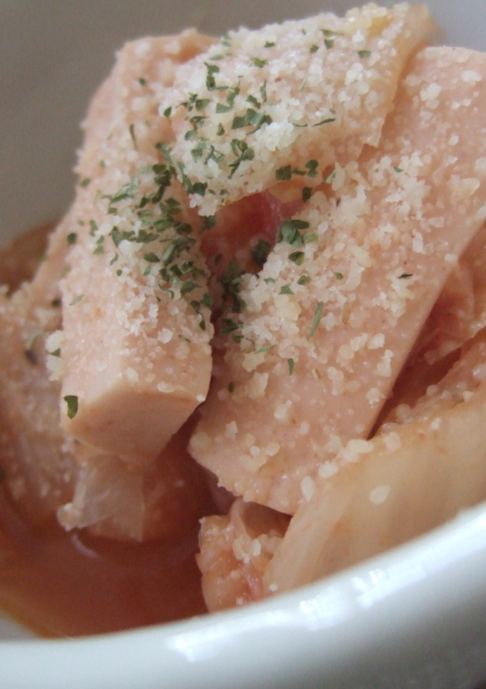 お魚ソーセージと白菜のトマトソース煮-レシピのメイン写真