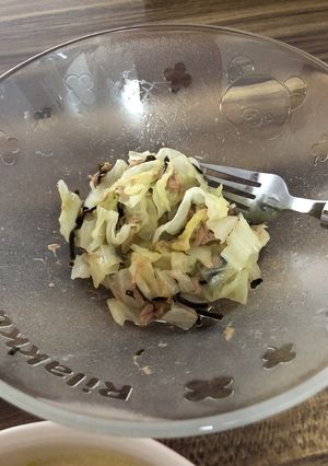 幼児食✩キャベツとツナの塩昆布あえ-レシピのメイン写真