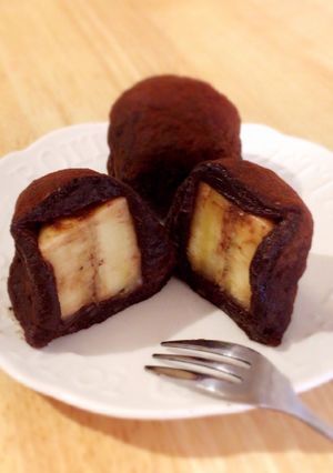 余った切り餅をアレンジ！チョコバナナ大福-レシピのメイン写真