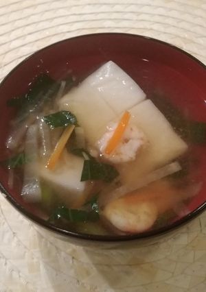芝エビのお雑煮-レシピのメイン写真