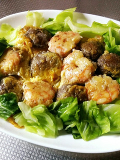 椎茸とエビのくっつけ焼き-レシピのメイン写真