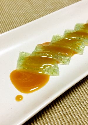 簡単!食欲不振に！刺身こんにゃく味噌タレ-レシピのメイン写真