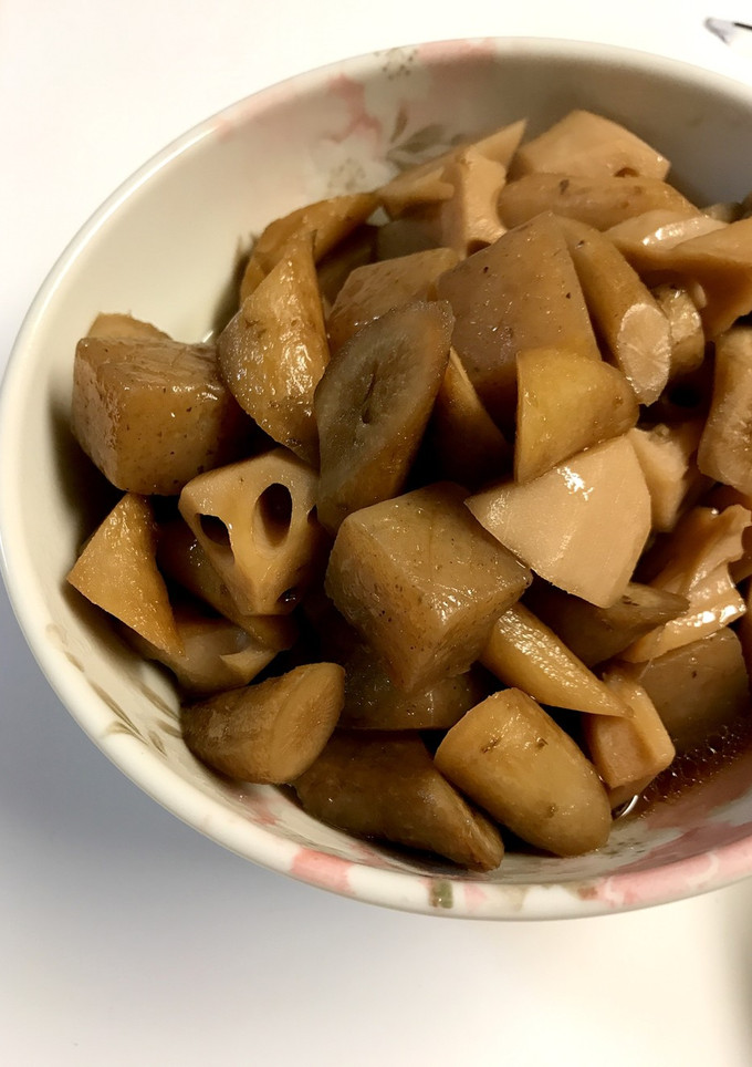 【ホットクック】蓮根 牛蒡 蒟蒻の甘辛煮-レシピのメイン写真