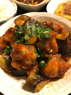 鶏モモ肉と茄子のコチュジャン炒め-レシピのメイン写真
