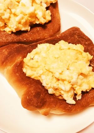 モチフワ★おやつにもなるチーたまパン♪-レシピのメイン写真