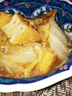厚揚げと白菜のとろ炒め煮-レシピのメイン写真