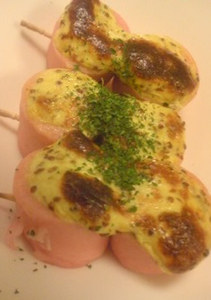 お魚ソーセージのマヨマスタード焼き-レシピのメイン写真