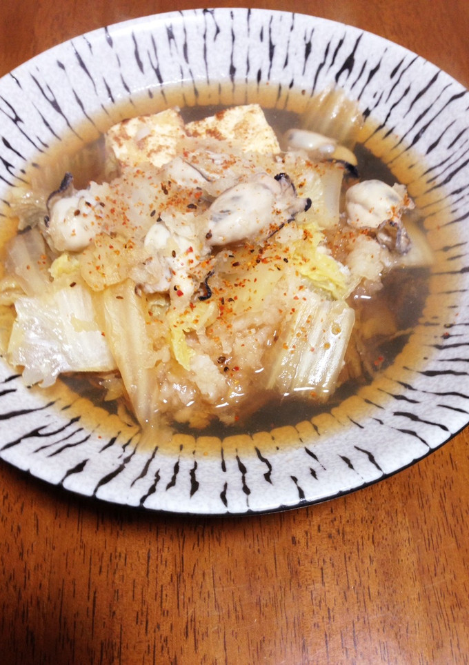 牡蠣と白菜のみぞれ煮-レシピのメイン写真