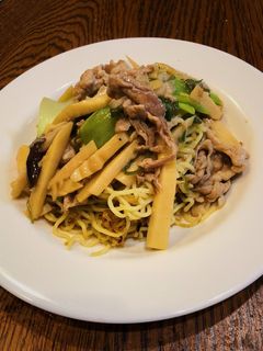 豚肉と小松菜のあんかけ焼きそば-レシピのメイン写真