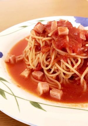 簡単!激うまトマト缶パスタ-レシピのメイン写真