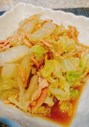 白菜大量消費 材料3つ簡単ツナポン白菜-レシピのメイン写真