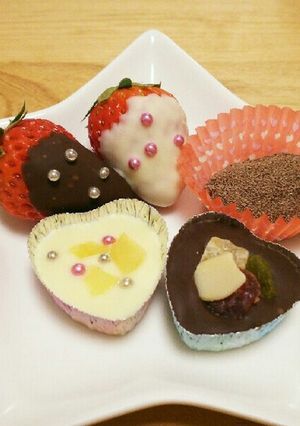 バレンタインチョコ 簡単 5種類 レンジ-レシピのメイン写真