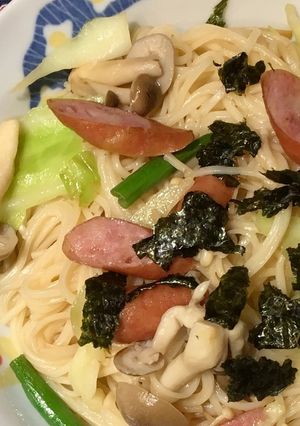 ひやむぎのバター醤油チャンプルー-レシピのメイン写真