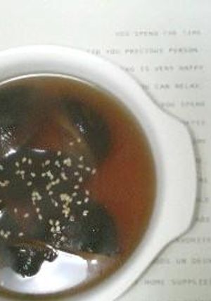 余ったワンタンスープで～椎茸スープ-レシピのメイン写真