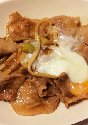 生姜焼きうどん-レシピのメイン写真