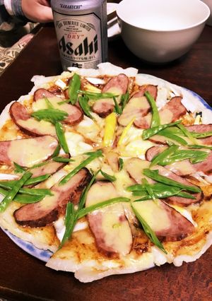 冷蔵庫にあるもので！余った餅もちピザ！-レシピのメイン写真