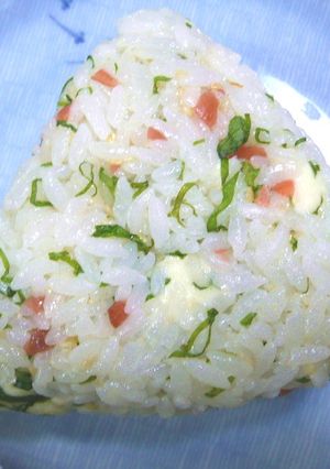毎日食べてるおにぎり～梅しそチーズごま-レシピのメイン写真