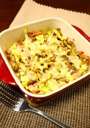 糖質オフ！舞茸とハムのチーズ焼き-レシピのメイン写真