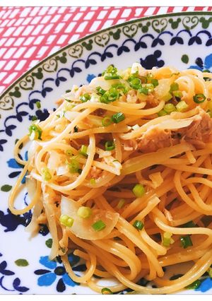 ツナのにんにく醤油パスタ-レシピのメイン写真