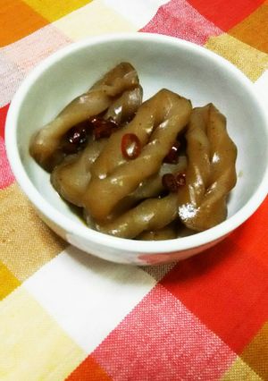 お弁当に♪手編みこんにゃくの甘辛煮-レシピのメイン写真