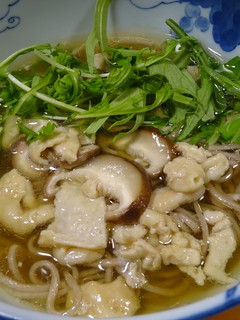 脅威の鶏皮コラーゲン蕎麦-レシピのメイン写真