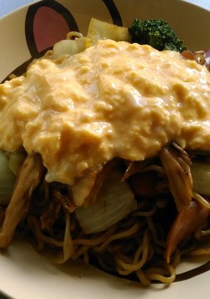 半熟玉子の焼きそば-レシピのメイン写真