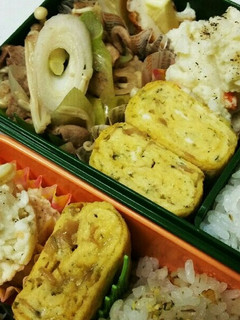 お弁当 なめ茸と青のりの卵焼き-レシピのメイン写真