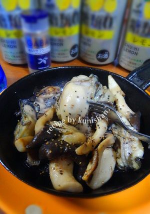 牡蠣とヒラタケのアヒージョ風♪-レシピのメイン写真