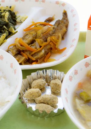 節分豆きなこ黒糖ナッツ【葛尾村の給食】-レシピのメイン写真
