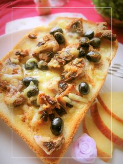 シュトーレン×黒豆のチーズトースト-レシピのメイン写真
