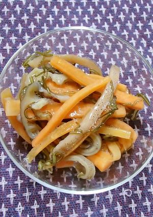納豆昆布のいか人参-レシピのメイン写真