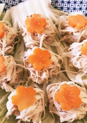 レンジでふわふわ可愛いシューマイ-レシピのメイン写真
