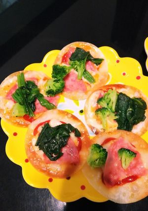 ♪餃子の皮で簡単ピザ♪-レシピのメイン写真