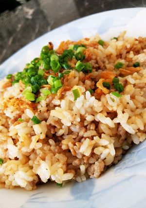 簡単！速攻‼ひき肉で♪ガリバタ炒飯♥-レシピのメイン写真