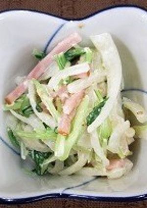 大根と水菜のごまマヨネーズ-レシピのメイン写真