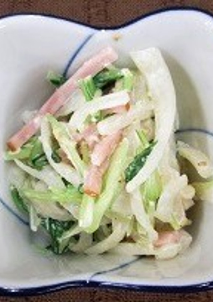 大根と水菜のごまマヨネーズ-レシピのメイン写真