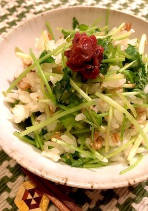 梅香る 三葉の混ぜご飯-レシピのメイン写真