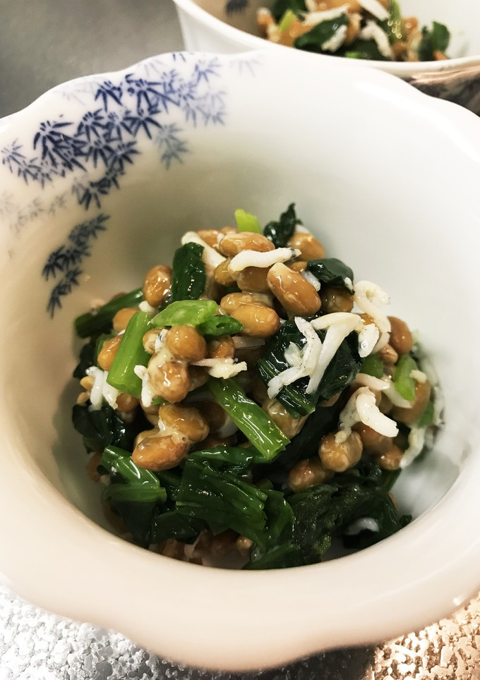 ほうれん草としらすの納豆和え-レシピのメイン写真