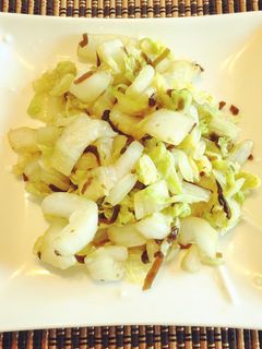 レンジで時短 塩昆布で白菜のお漬物-レシピのメイン写真