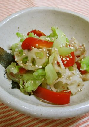 三色野菜の甘酢和え-レシピのメイン写真