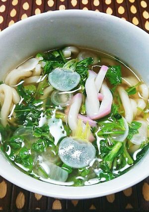 七草あんかけうどん-レシピのメイン写真