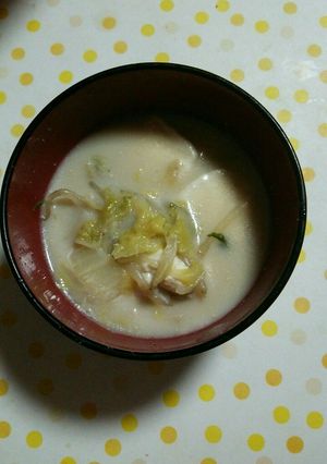 1歳の子も食べれる優しいゴマ豆乳鍋-レシピのメイン写真