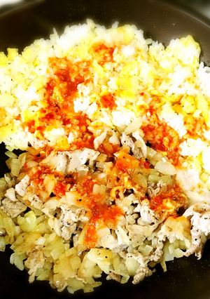 基本のパラパラ炒飯(ピリ辛編)休みの日に-レシピのメイン写真