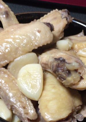 手羽先のにんにくたっぷり煮-レシピのメイン写真