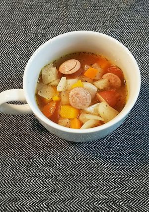 コロコロ野菜のトマトスープ-レシピのメイン写真