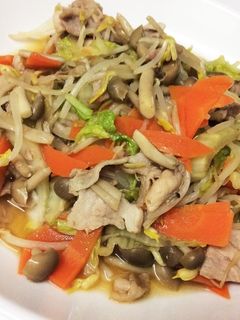 時短!簡単!味ぽんで肉野菜炒め-レシピのメイン写真