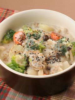 ホタテとブロッコリーのセサミシチュー-レシピのメイン写真