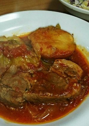 ビール&トマト缶で！豚肉の煮込み♪-レシピのメイン写真