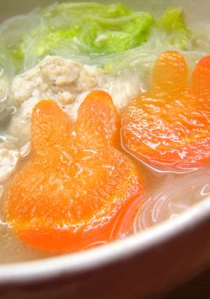 ふわっふわ♪鶏団子のスープ-レシピのメイン写真