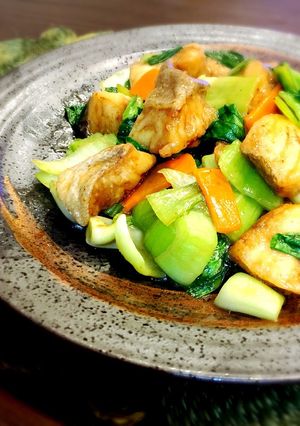 ♡鱈とチンゲン菜の中華風炒め♡-レシピのメイン写真